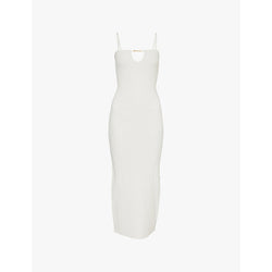 Jacquemus La Robe Bretelles brand-plaque knitted midi dress | JACQUEMUS