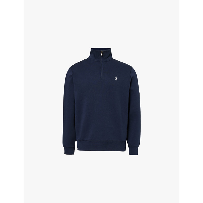  Polo Ralph Lauren Brand-embroidery high-neck regular-fit cotton and recycled-polyester sweatshirt