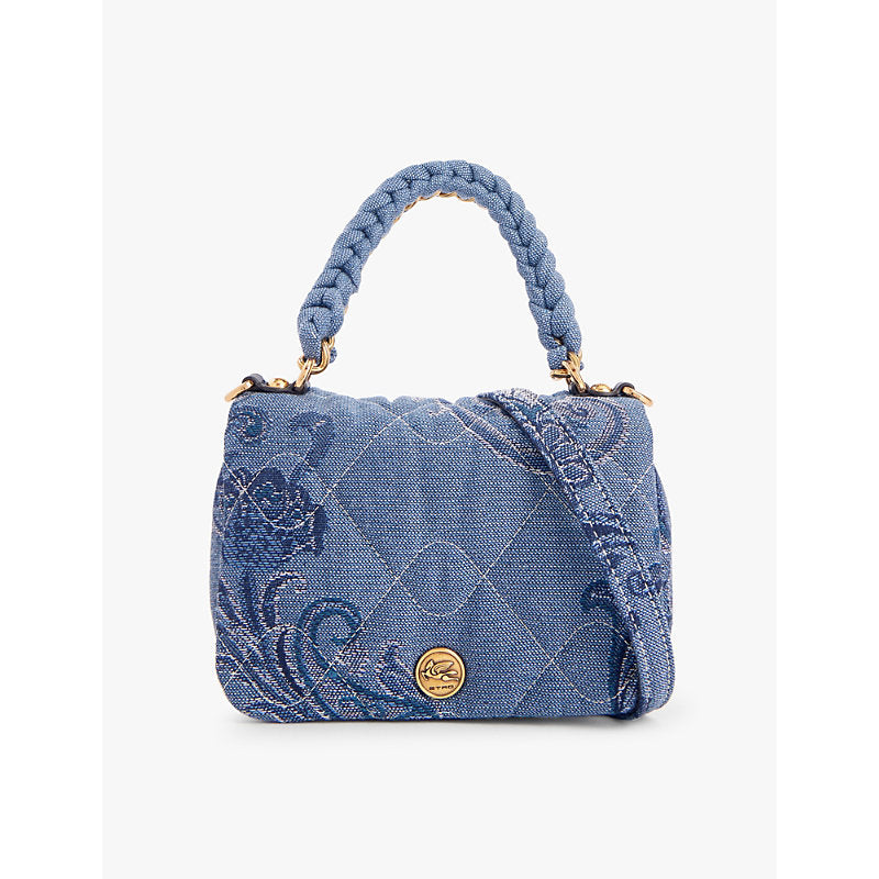  Etro Bond mini patterned cotton-blend shoulder bag