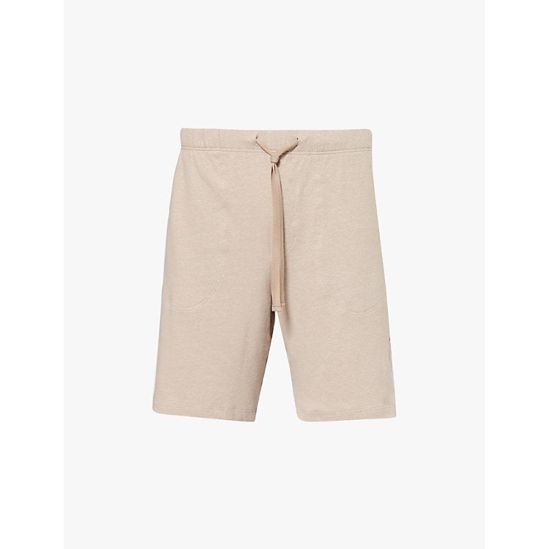  Hanro Drawstring-waist stretch-cotton and linen pyjama shorts