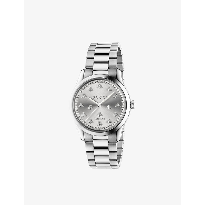 Gucci YA1264190 G-Timeless stainless-steel quartz watch