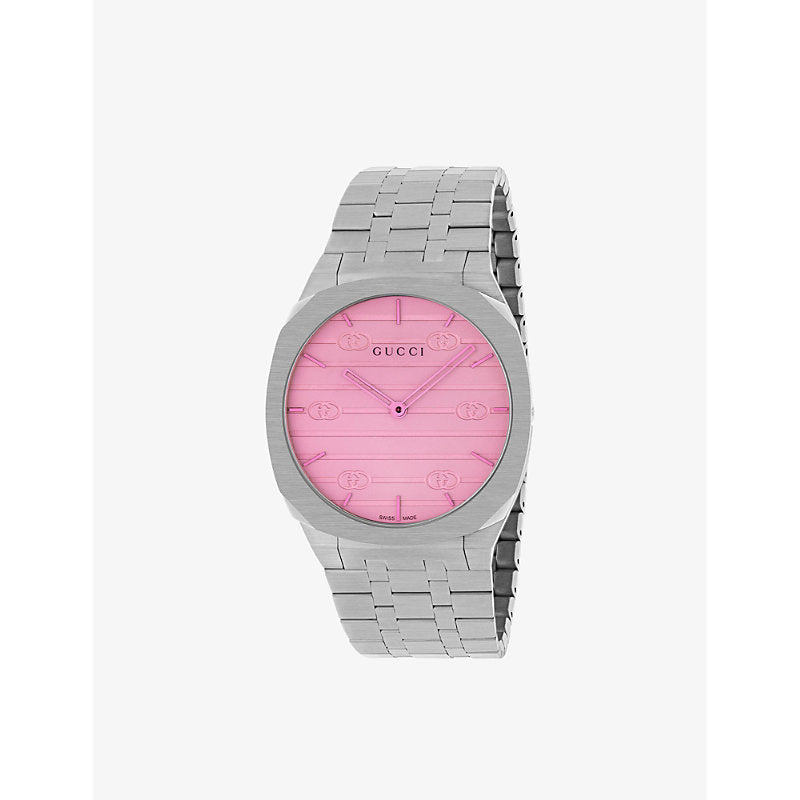  YA163410 GUCCI 25H stainless steel quartz watch