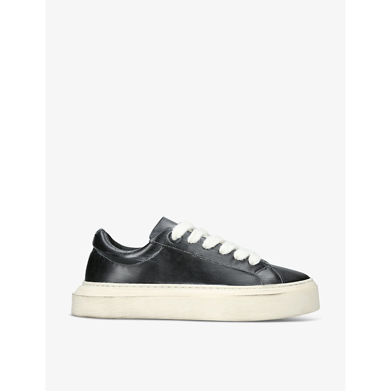  Cole Buxton Wilson logo-engraved leather low-top trainers