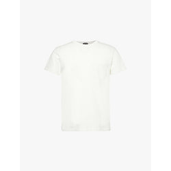 Mens Tom Ford Brand-embroidered patch-pocket cotton-jersey T-shirt