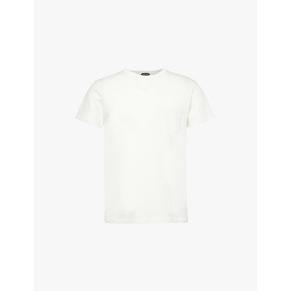  Tom Ford Brand-embroidered patch-pocket cotton-jersey T-shirt