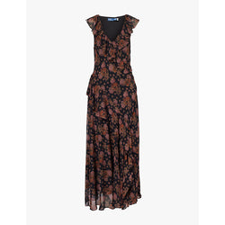 Polo Ralph Lauren Printed V-neckline woven maxi dress | POLO RALPH LAUREN