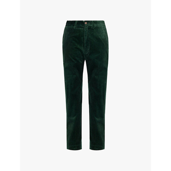  Polo Ralph Lauren Corduroy crop-leg high-rise cotton trousers