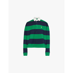  Polo Ralph Lauren Rugby striped-print cotton-jersey polo shirt