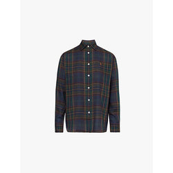  Polo Ralph Lauren Tartan-print long-sleeves woven-blend shirt