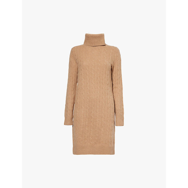 Polo Ralph Lauren Roll-neck relaxed-fit wool and cashmere-blend knit dress | POLO RALPH LAUREN