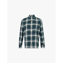  Polo Ralph Lauren Flannel-texture check-print cotton shirt