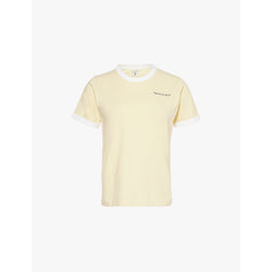  Sporty & Rich Ivy Ringer branded cotton-jersey T-shirt