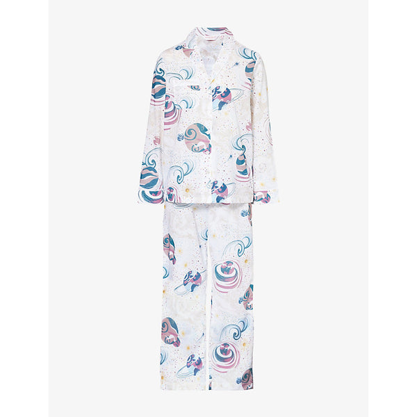  Derek Rose Ledbury relaxed-fit cotton pyjama set