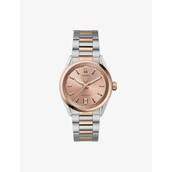 Tag Heuer WBN2350.BD0000 Carrera 18ct rose-gold and stainless-steel automatic watch&nbsp;