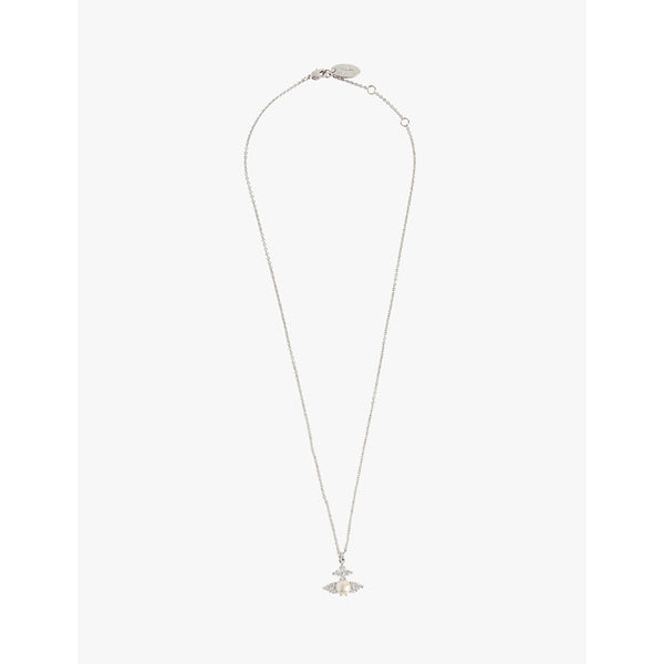 Vivienne Westwood Jewellery Feodora orb-pendant chain brass necklace