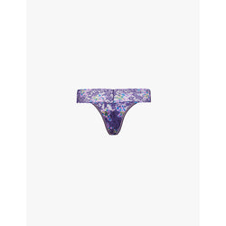  Hanky Panky Low-rise floral-print lace thong