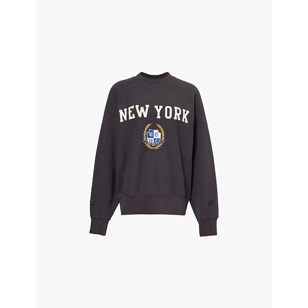  Champion New York brand-embroidered cotton-blend jersey sweatshirt