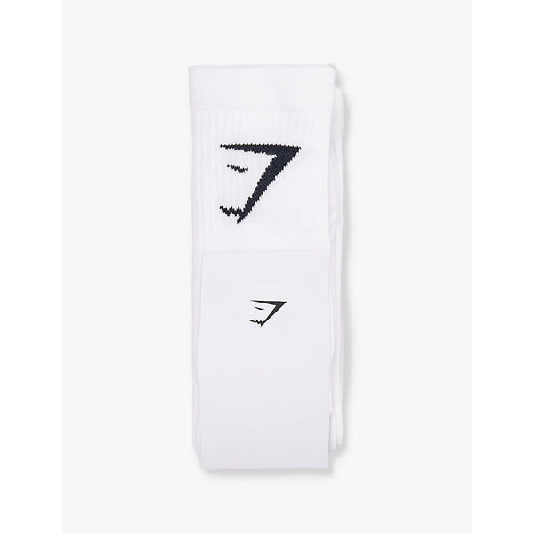 Gymshark pack of three cotton-blend socks | GYMSHARK