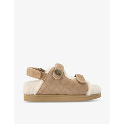 Kurt Geiger London Orson Teddy eagle-embellished leather sandals