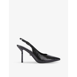 Carvela Passion croc-effect faux-leather slingback courts | Carvela