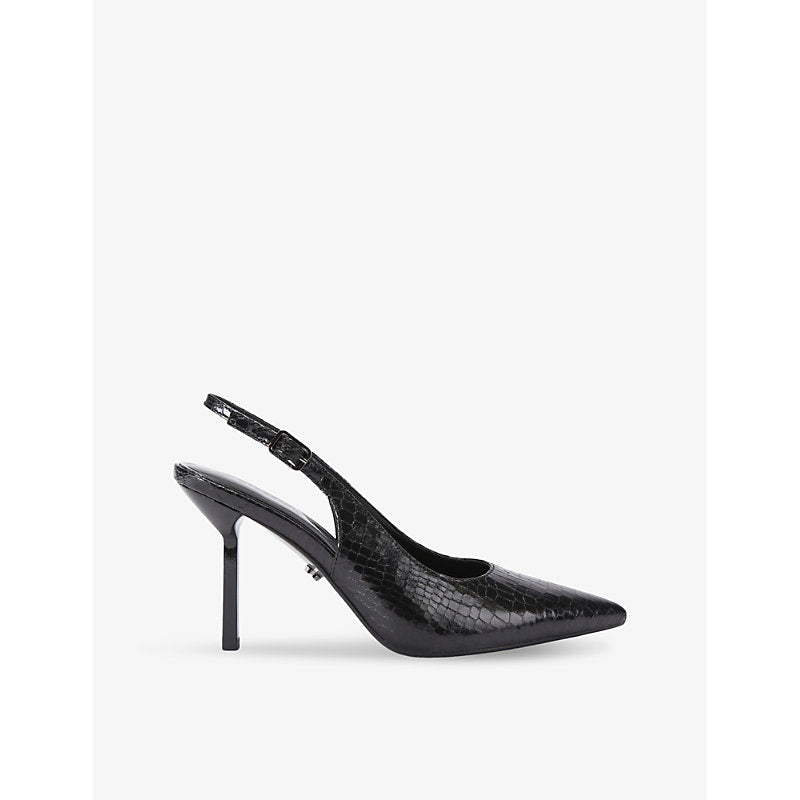 Carvela Passion croc-effect faux-leather slingback courts | Carvela