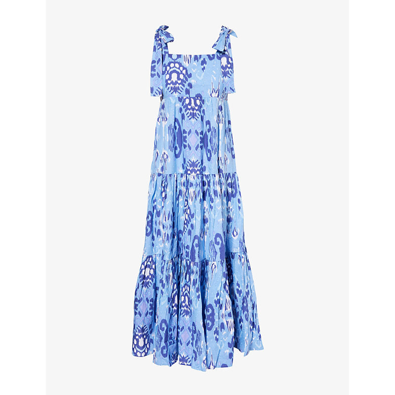 Aspiga Tabitha floral-pattern cotton maxi dress | ASPIGA