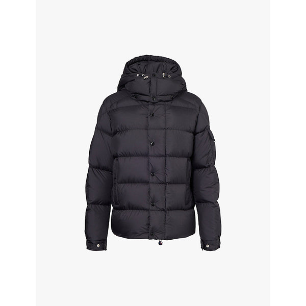  Moncler Maya 70 brand-patch regular-fit shell coat