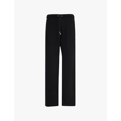  Off-White C/O Virgil Abloh Pixel-stitch straight-leg cotton jogging bottoms