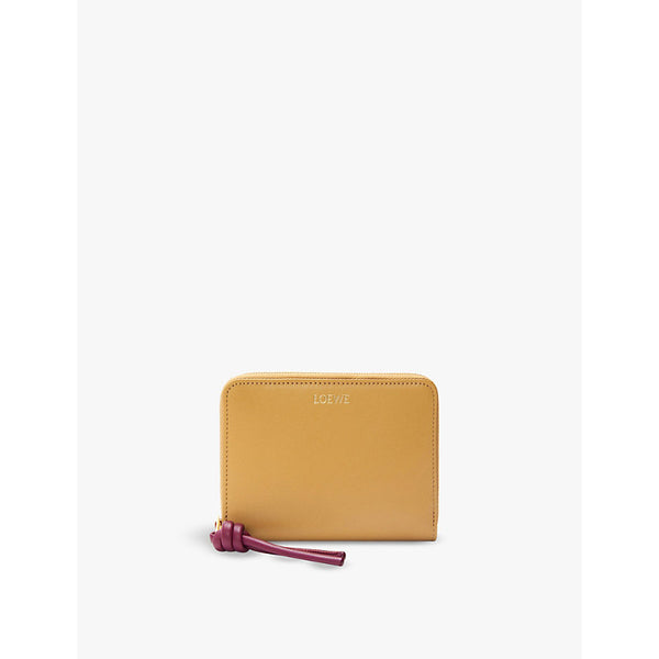  Loewe Knot logo-print leather wallet