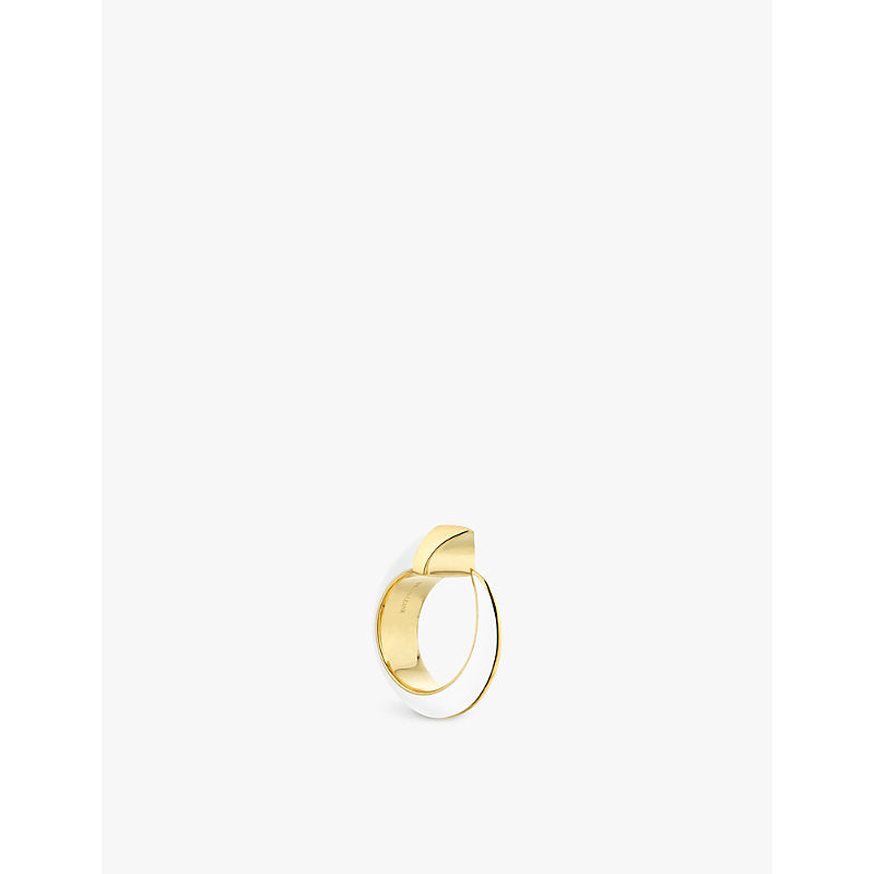 Shaun Leane Sabre Solis 18ct yellow gold-plated vermeil and enamel ring