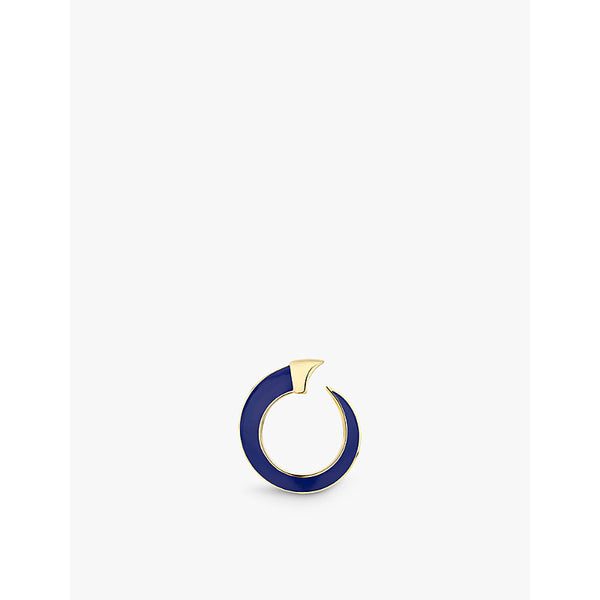 Shaun Leane Sabre Solis 18ct yellow gold-plated vermeil sterling-silver and enamel ring