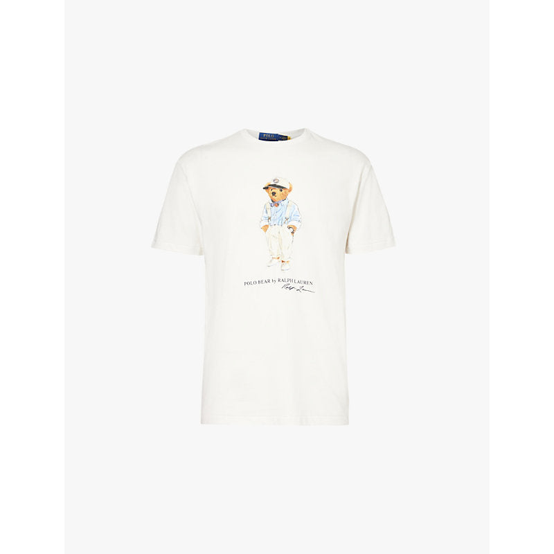  Polo Ralph Lauren Heming Bear short-sleeve  cotton-jersey T-shirt