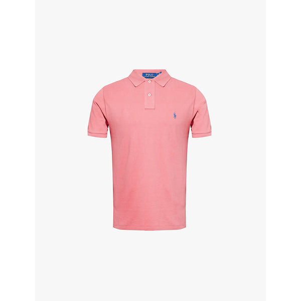  Polo Ralph Lauren Custom logo-embroidered cotton-pique polo shirt