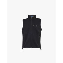  Polo Ralph Lauren Logo-embroidered relaxed-fit cotton-blend jersey gilet