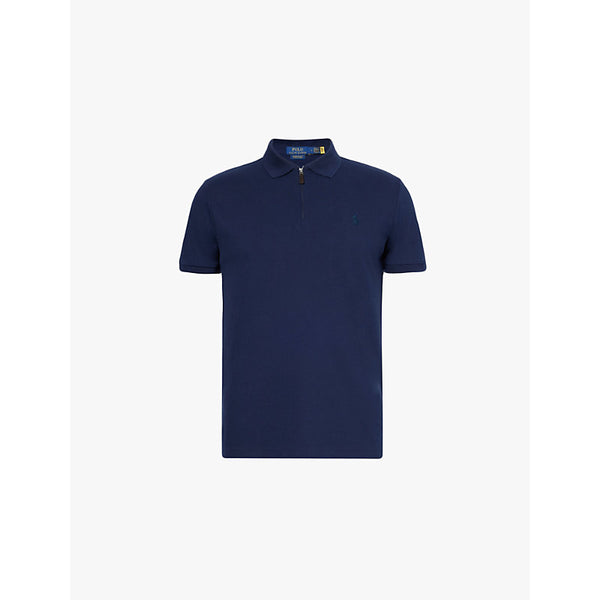  Polo Ralph Lauren Logo-embroidered short-sleeve stretch-cotton-piqué polo shirt