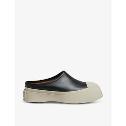 Marni Logo-embossed backless leather trainers