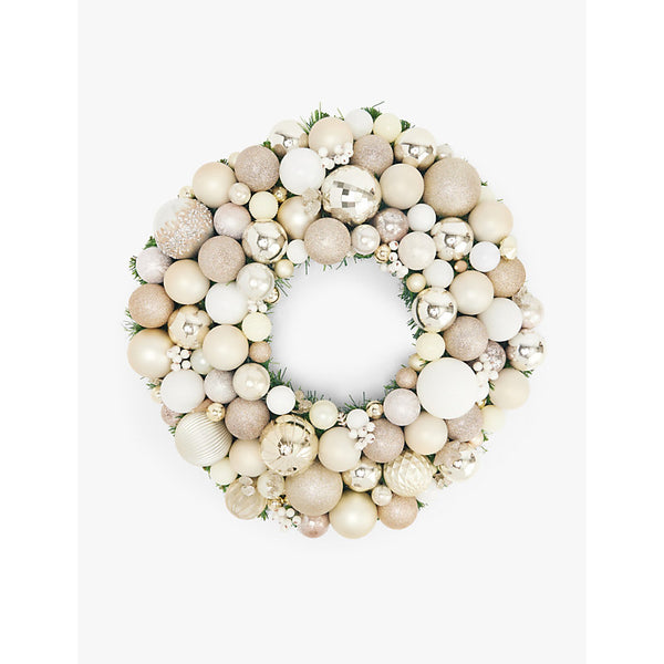 Selfridges Edit Aspen Bauble upcycled Christmas wreath  60cm