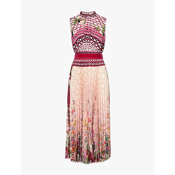 Mary Katrantzou Hollie graphic-print woven midi dress | MARY KATRANTZOU