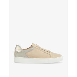 Lk Bennett Signature stud-embellished suede low-top trainers