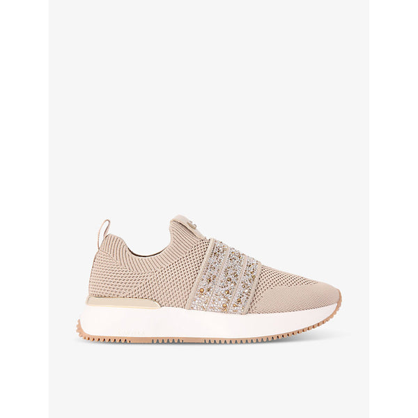 Carvela Flare Sparkle knitted low-top trainers | Carvela