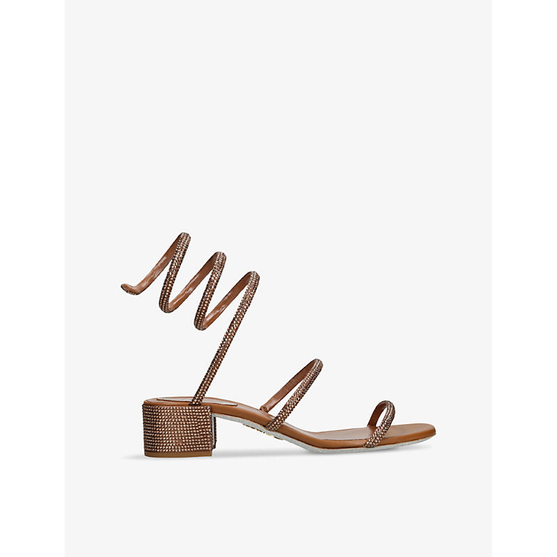 Rene Caovilla Cleo coiled-strap leather sandals