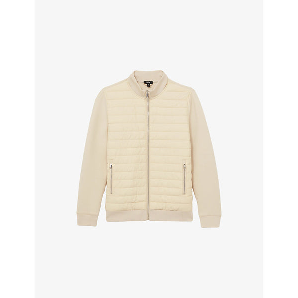 Reiss Freddie Funnel-Neck Cotton-Blend Jacket