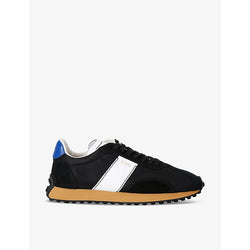 Tods Allacciata leather and shell low-top trainers