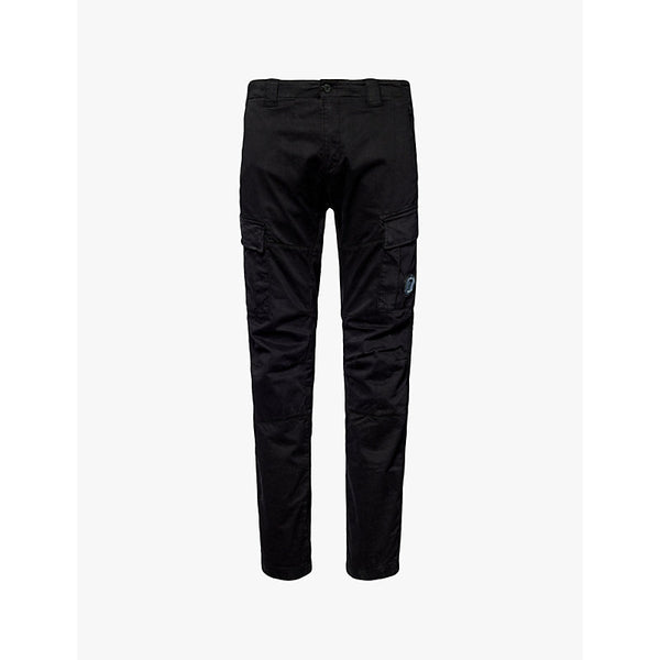  Cp Company Brand-lens regular-fit stretch-cotton trousers