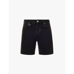  Neuw Lou Short brand-patch relaxed-fit stretch-denim shorts