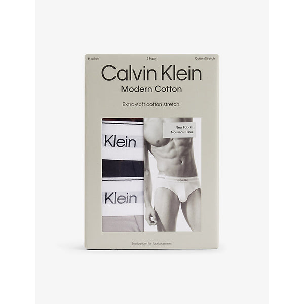 Calvin Klein Modern Cotton Hip low-rise cotton-blend jersey briefs