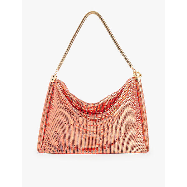  Rabanne Pixel Tube metal top-handle bag