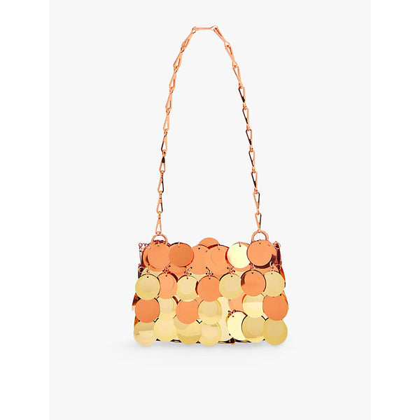  Rabanne Sparkle Disc sequin shoulder bag