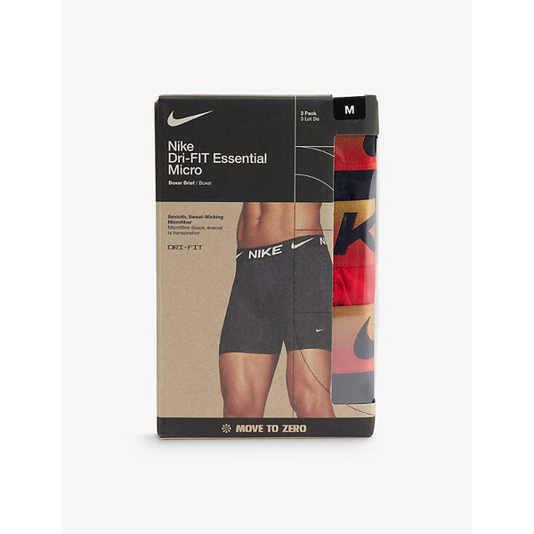 Nike Pack of three Dri-FIT Essential recycled-polyester blend stretch-jersey trunks