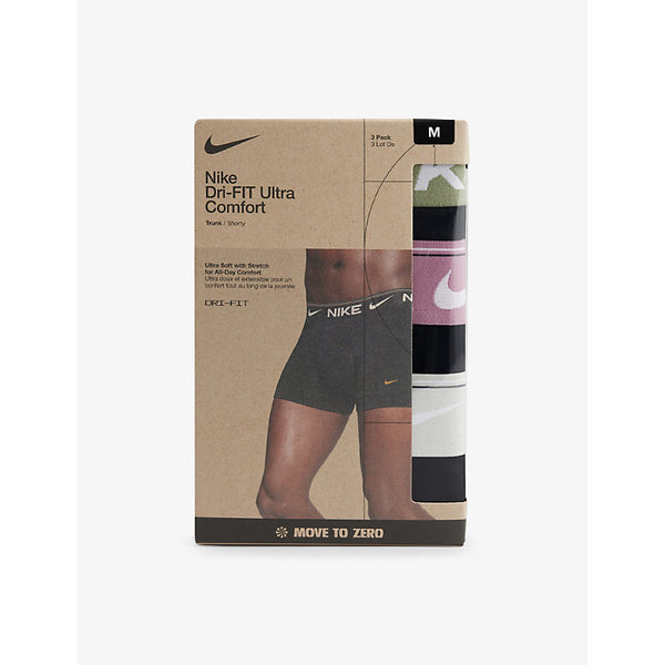 Nike Pack of three Dri-FIT Essential Ultra Comfort recycled-polyester blend stretch-jersey trunks